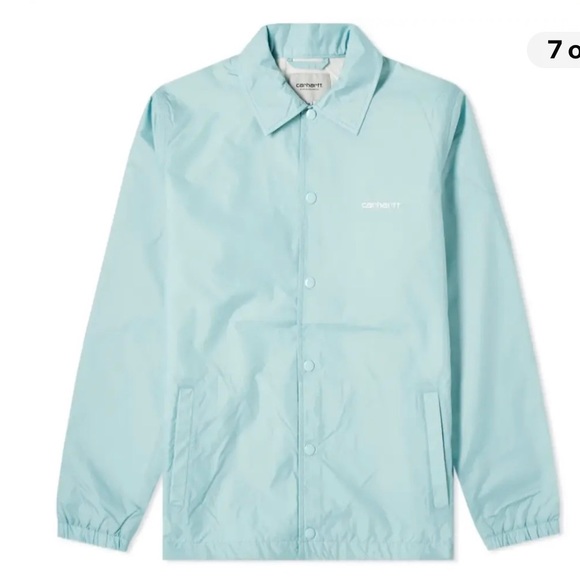 CARHARTT WIP - Mens Script Coach Jacket Soft
Aloe Green Wax - Picture 1 of 8